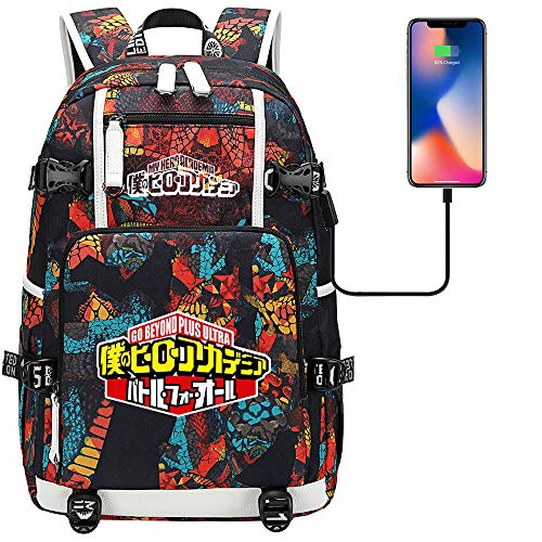 Preisvergleich Produktbild Rucksack, Lernrucksack, Mädchen Camping Rucksack, USB Ladeanschluss, Reisen und Wandern 45cm * 30cm * 15cm Stil G