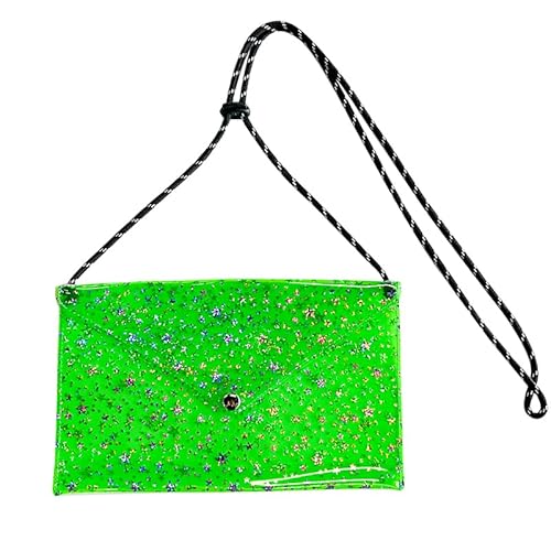 TotePrint Grüne Wasserdichte Handytasche mit Sternen