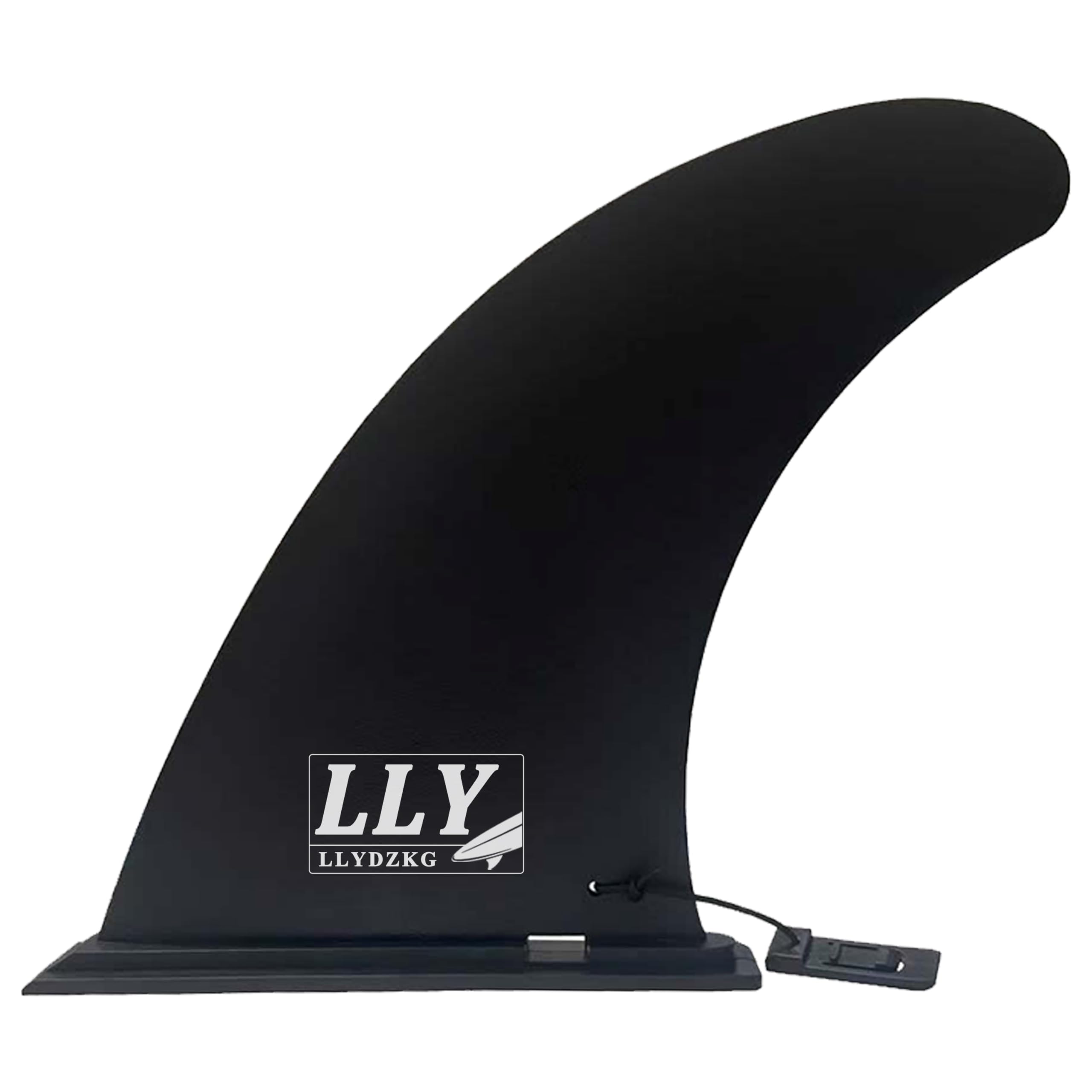 LLYDZKG Paddle Board Fin, Detachable 9" SUP Single Center Fin, Fiberglass Reinforeced Nylon, No-Tool Installation, for Most Inflatable SUP, Surfboard, Stand-up Paddleboard, Longboard (LLY-F901)