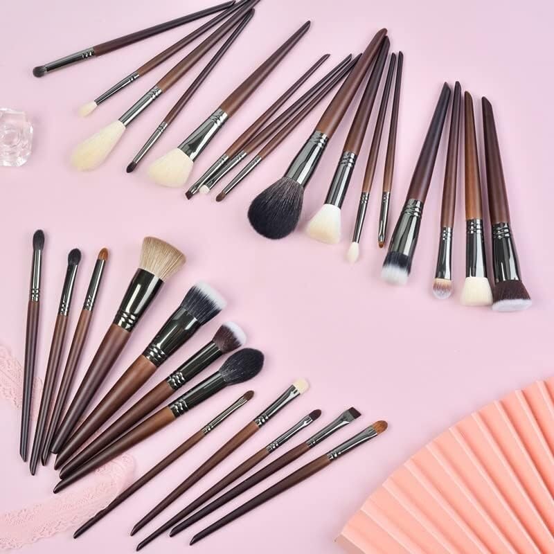 Set di Pennelli per Il Trucco Professionale, Strumenti per Cosmetici, Kit di Pennelli per Il Trucco, Set di Fondotinta Sintetici E Correttore,D-20pcs