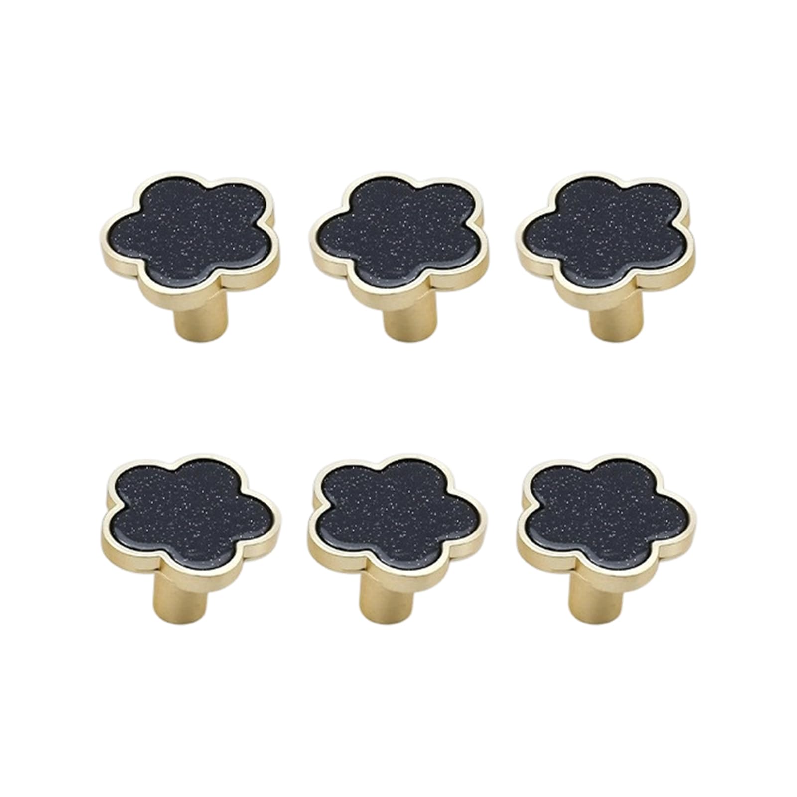 Pangboer Black Dresser Drawer Flower Knobs, Zinc Alloy Cabinet Hardware Set, Single Hole Furniture Knobs For Wardrobes And Cabinets Flower Cabinet Knob Drawer Knob Zinc Alloy Furniture Single Hole Hardware Dresser