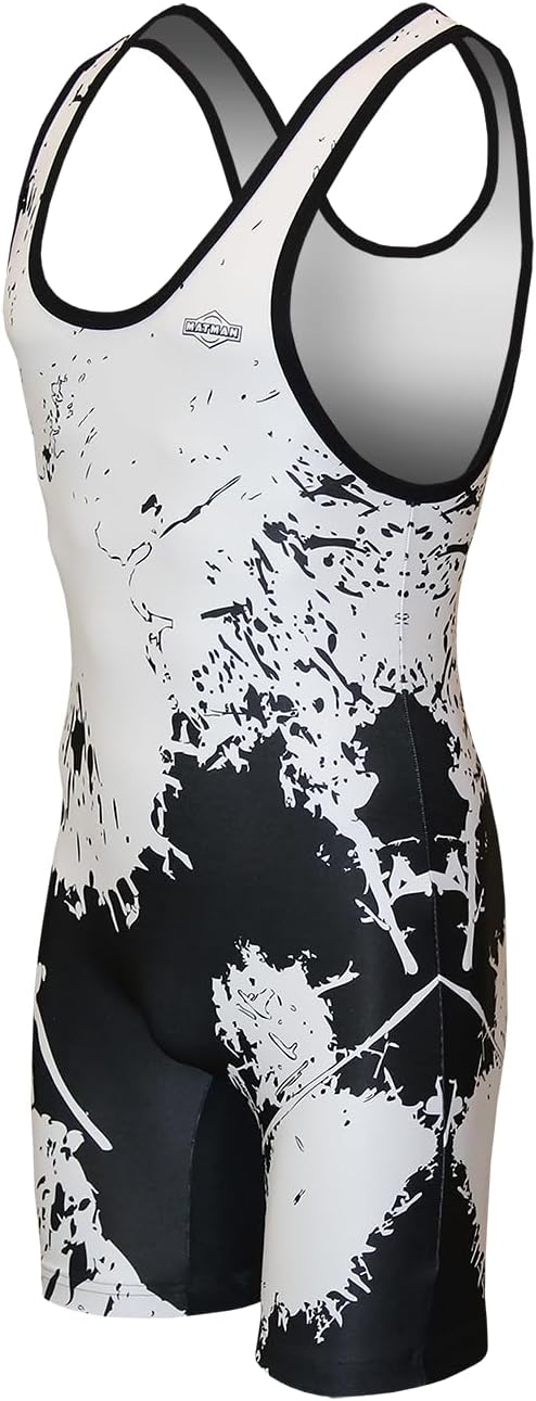 Matman USA The Splatter Men's & Boy's Wrestling - Weightlifting - Exercise Singlet - Made in the U.S.A.