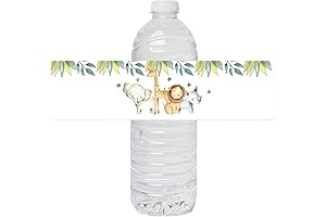 24 Safari Jungle Water Bottle Labels - The Perfect Way to Hydrate Your Little Explorers