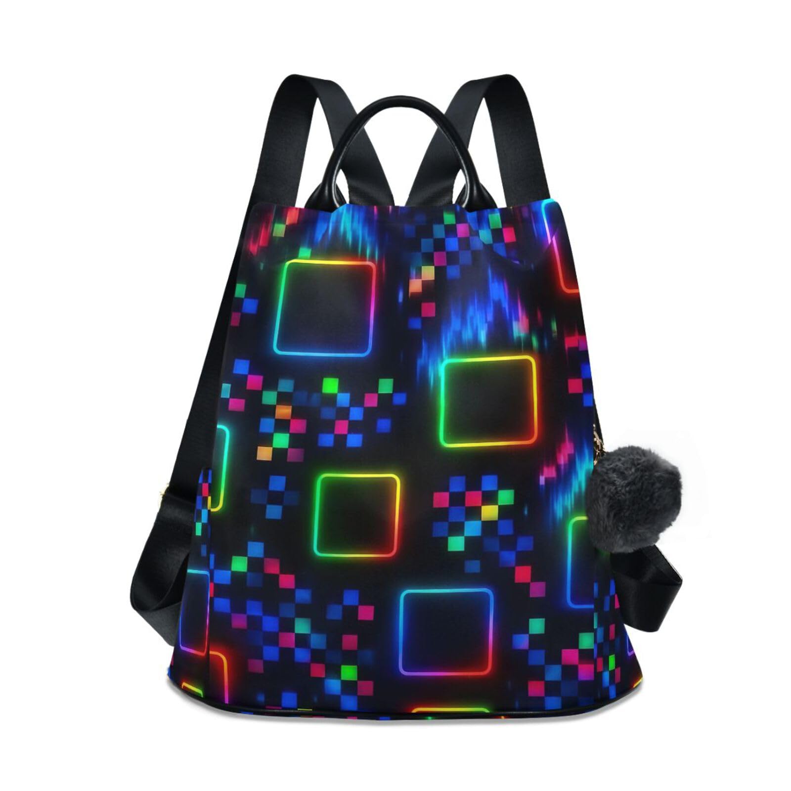 Mochila pixelada antirrobo Squares protege tus pertenencias con estilo 8