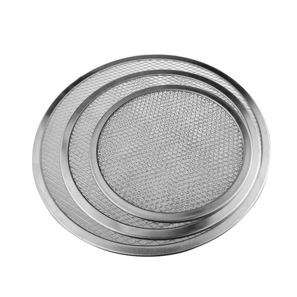 Tacka do pizzy, patelnia do pizzy, Patelnia do pizzy aluminiowa pogrubiona nieprzywierająca siatka okrągła siatka do pizzy blacha do pieczenia przybory kuchenne naczynia do pieczenia(12 inch)