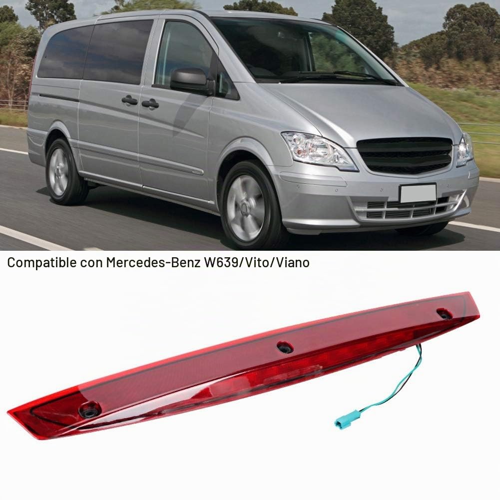 Akozon Luz de Freno 2.7W Para Vito y Viano - Lámpara de Parada de Montaje Alto 820 0056 Ajuste Para W639