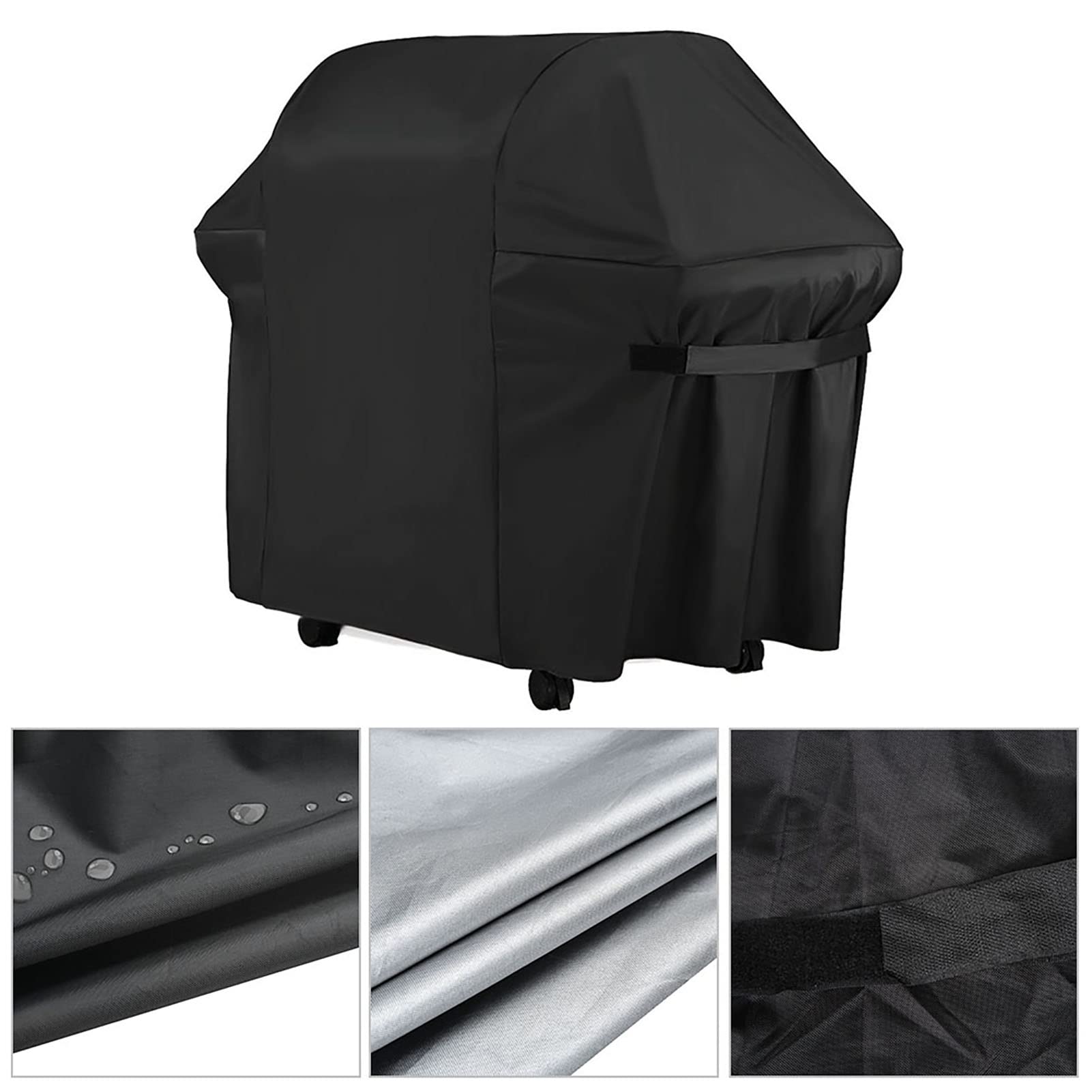 Pokrowce na grille na zewnątrz Pokrowiec na grilla Zewnętrzny wodoodporny Odporny na promienie UV Pokrowiec na grilla Pokrowiec na meble ogrodowe Kuchenka ogrodowa (147 x 61 x 122 cm)