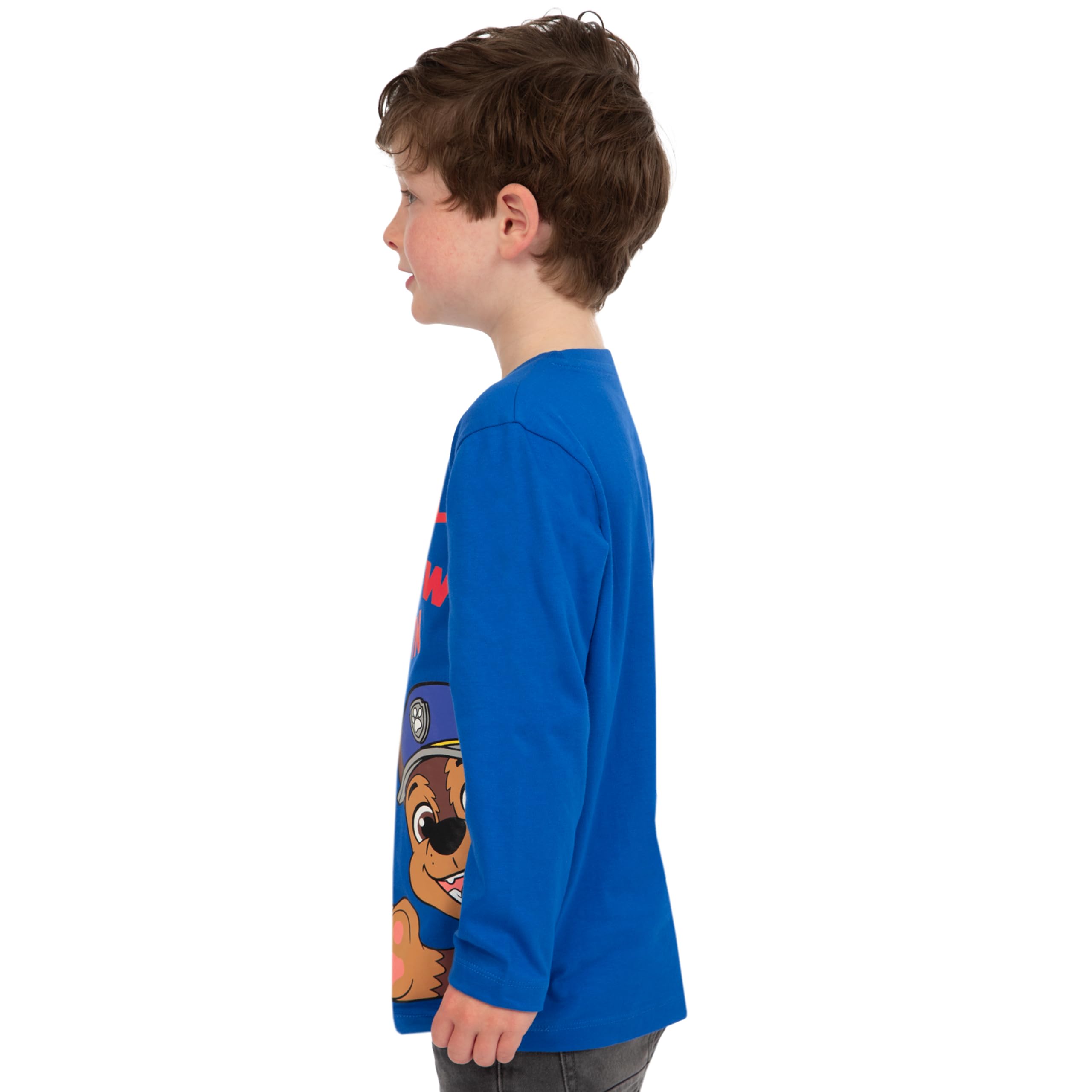 Paw Patrol Maglietta Marshall | Chase T Shirt Bambino | Maglietta Bambini Blu 4-5 Anni