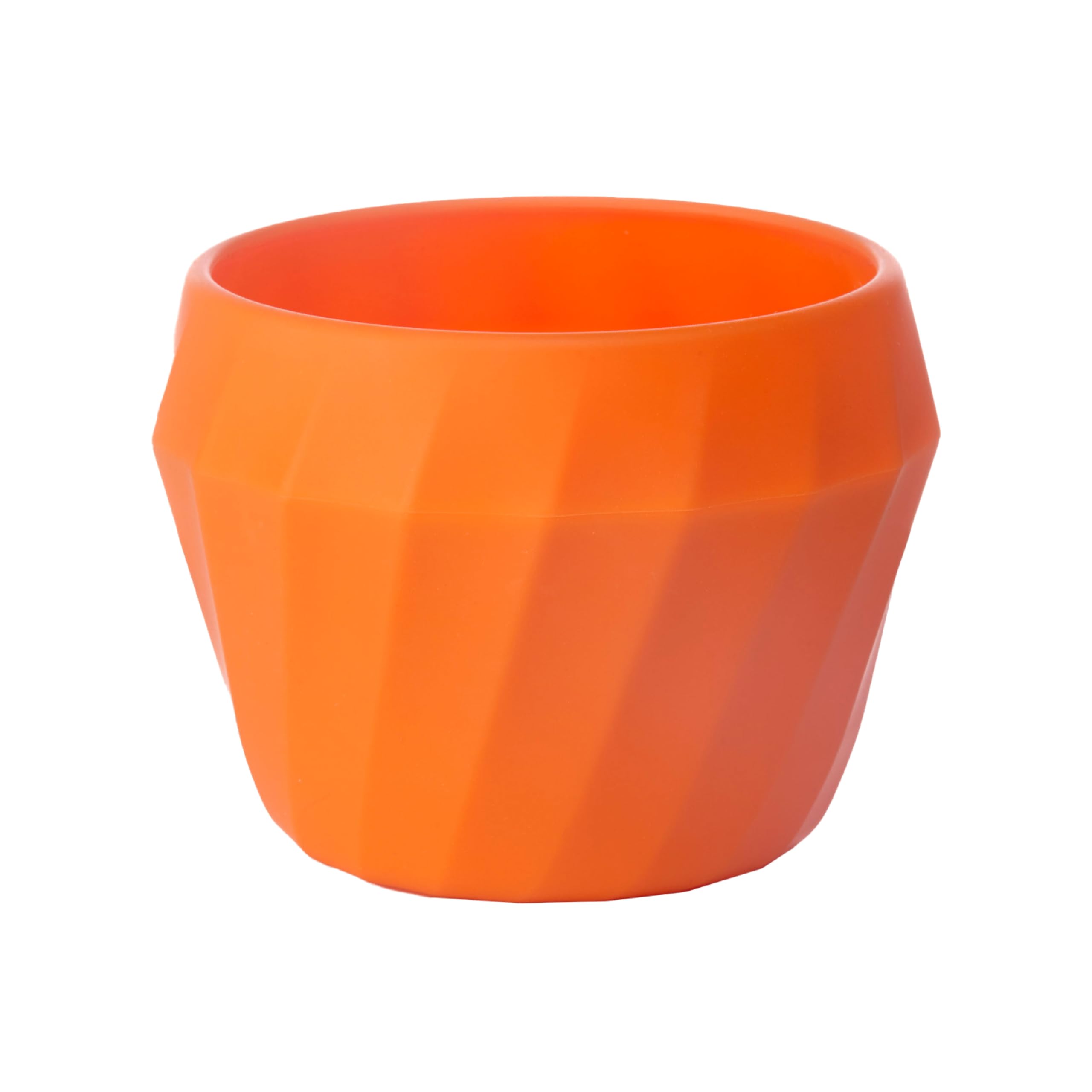 humangearFlexiBowl Convertible Silicone Eating Bowl (24oz), Orange