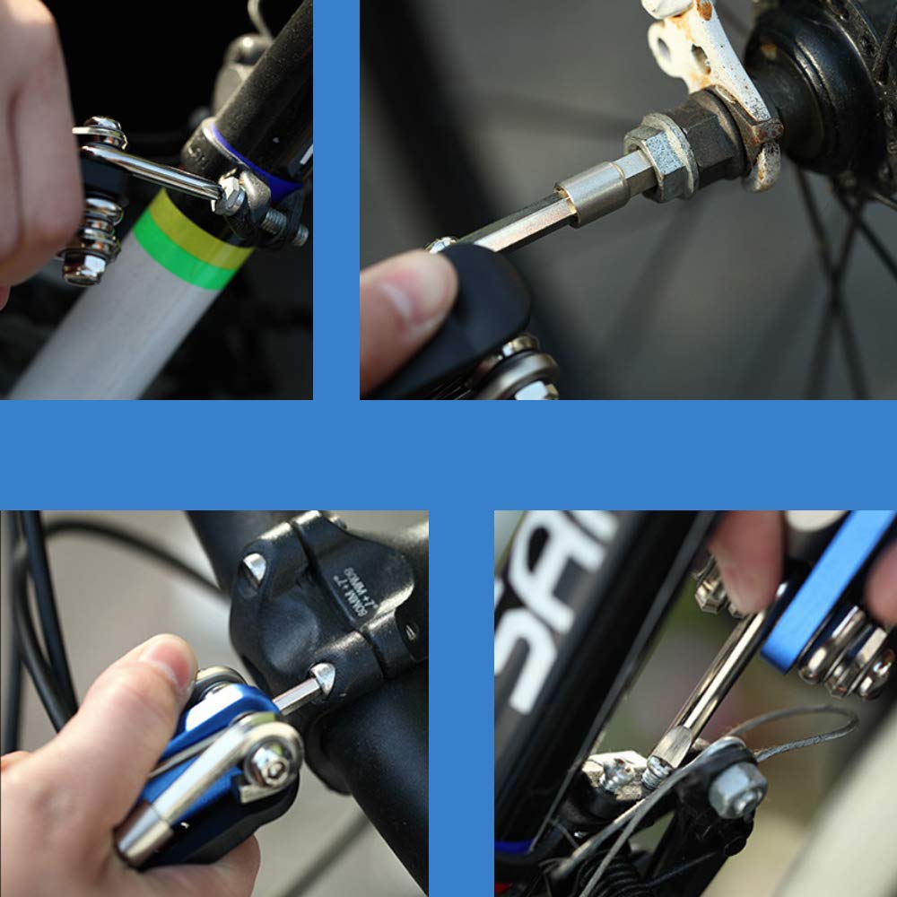 Amazon | 自転車工具セット 携帯マルチツール 2021 新型 15-in-1