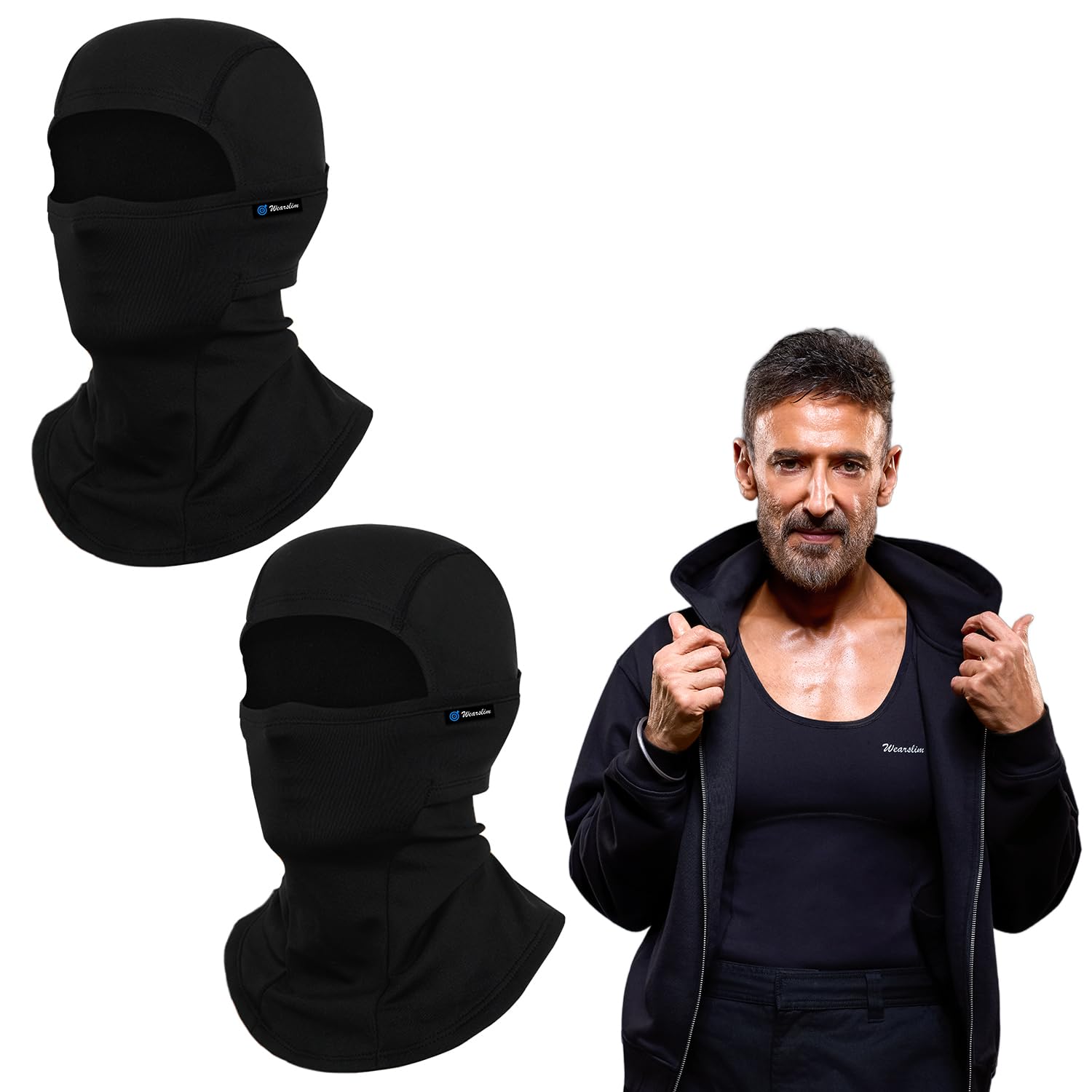 Wearslim Full Face Helmet Mask for Bike Riding UV Protected Balaclava Breathable Face Cover for Cycling and Outdoor Use for Men and Women