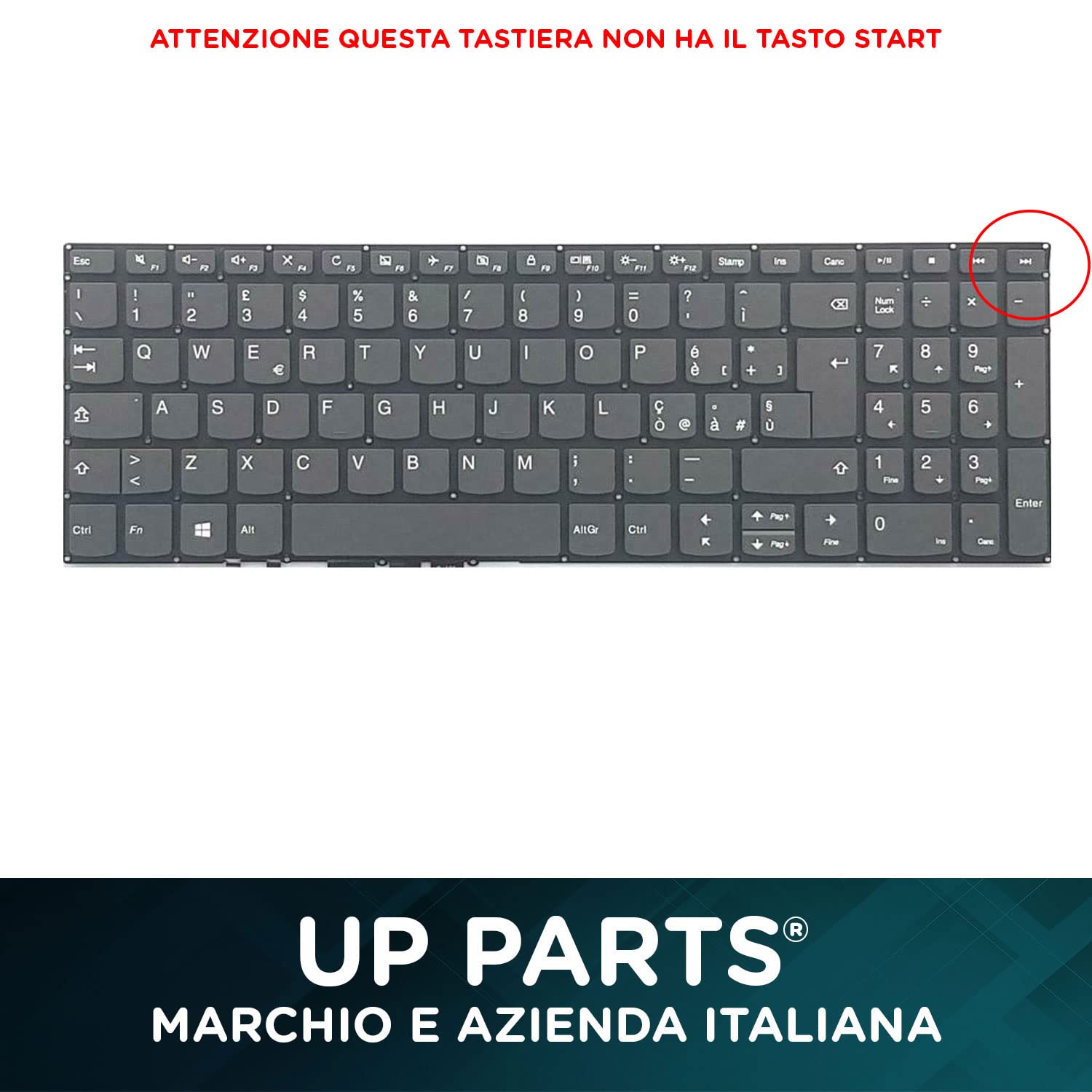 Tastiera Italiana Compatibile con Lenovo IdeaPad V330-15IKB V130-15IKB V15-IKB 330S-15 V130-15IGM