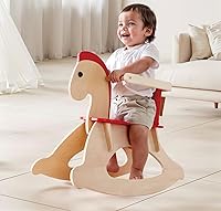 Vista 5 de Caballo de madera Hape Wood Rock and Riders, Beige