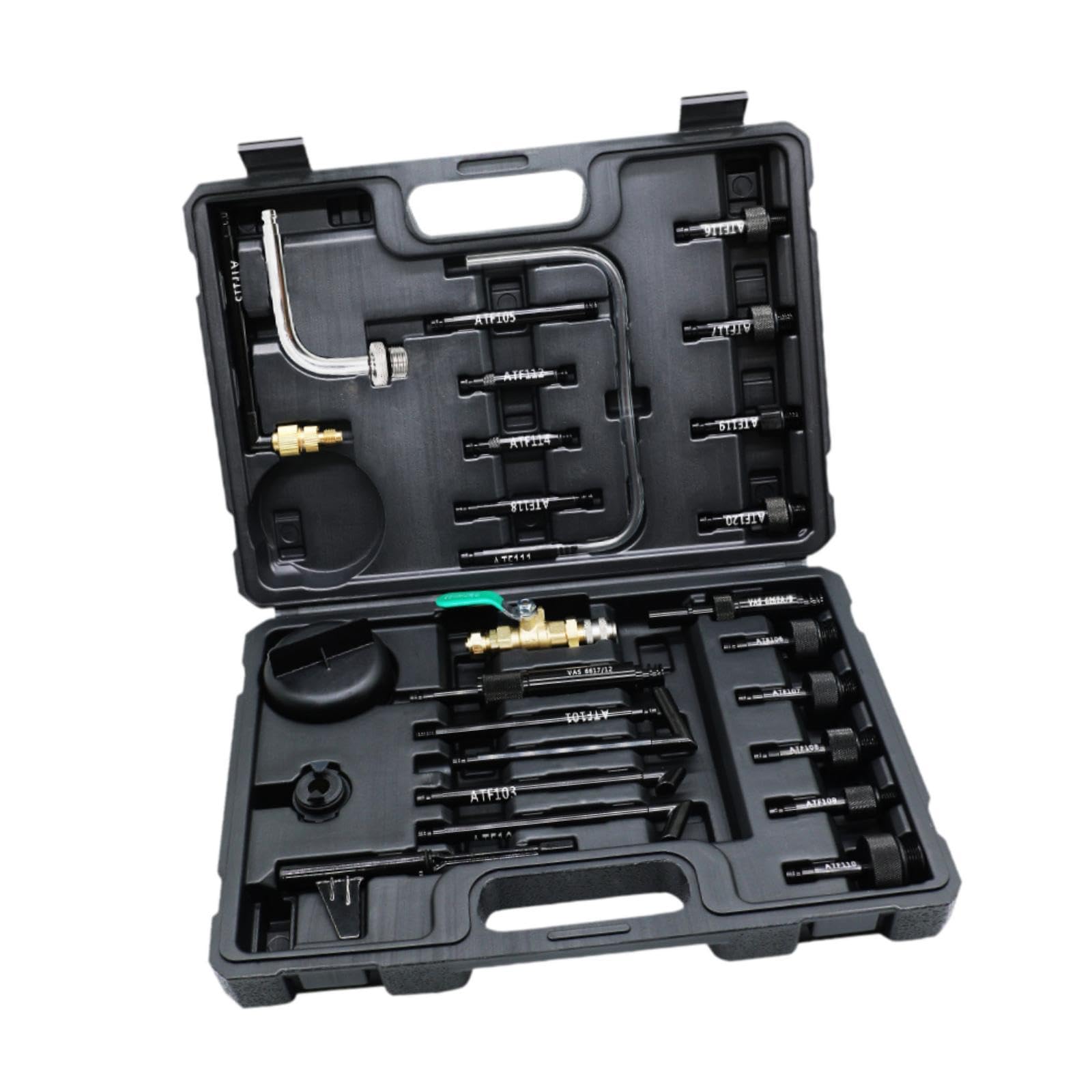 26 Pezzi Adattatore Riempimento Olio Trasmissione Valvola Kit Collegamento Ricarica Attrezzo Acciaio Resistente Adatto Meccanici Proprietari Auto