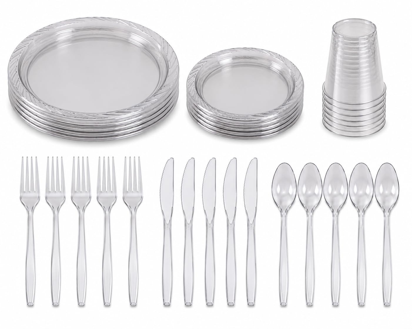Stock Your Home 30 / 30 Pack / Clear Plates