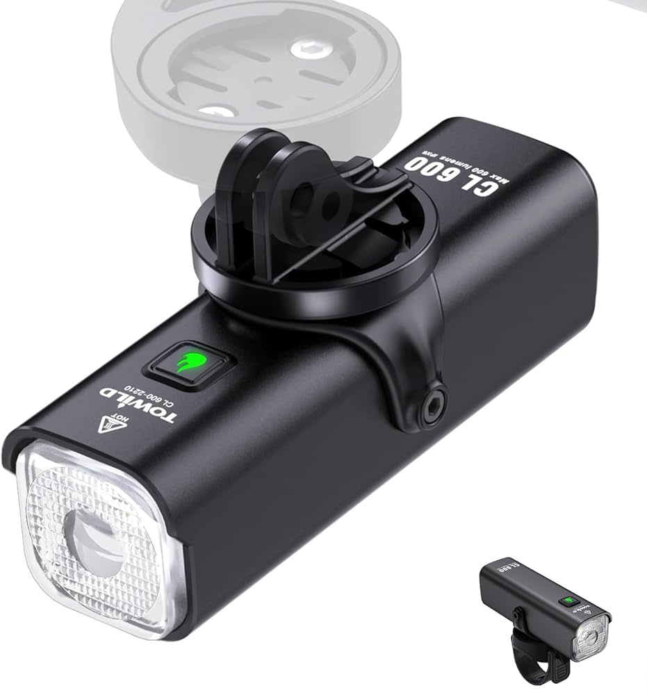 Amazon | TOWILD CL600 自転車ライト 充電式 600ルーメン 大容量