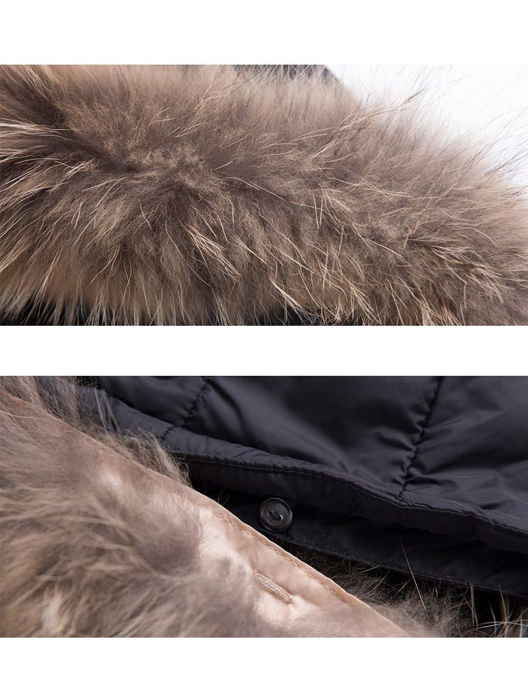 Ensemble Doudoune pour Bébé Combinaison de Neige Enfants Fourrure Costume de Bébé Veste Manteau Ski Doudoune Parka à Capuche d'hiver 2-5 Ans