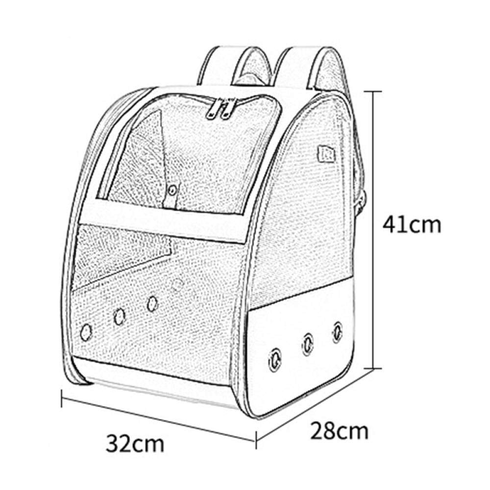 Vogel Rucksack Haustier Rucksack Tragekäfig Katze Und Hund Outdoor Reisen Atmungsaktiver Träger Vogel Transport Tasche Vogelzubehör 1St Schwarz