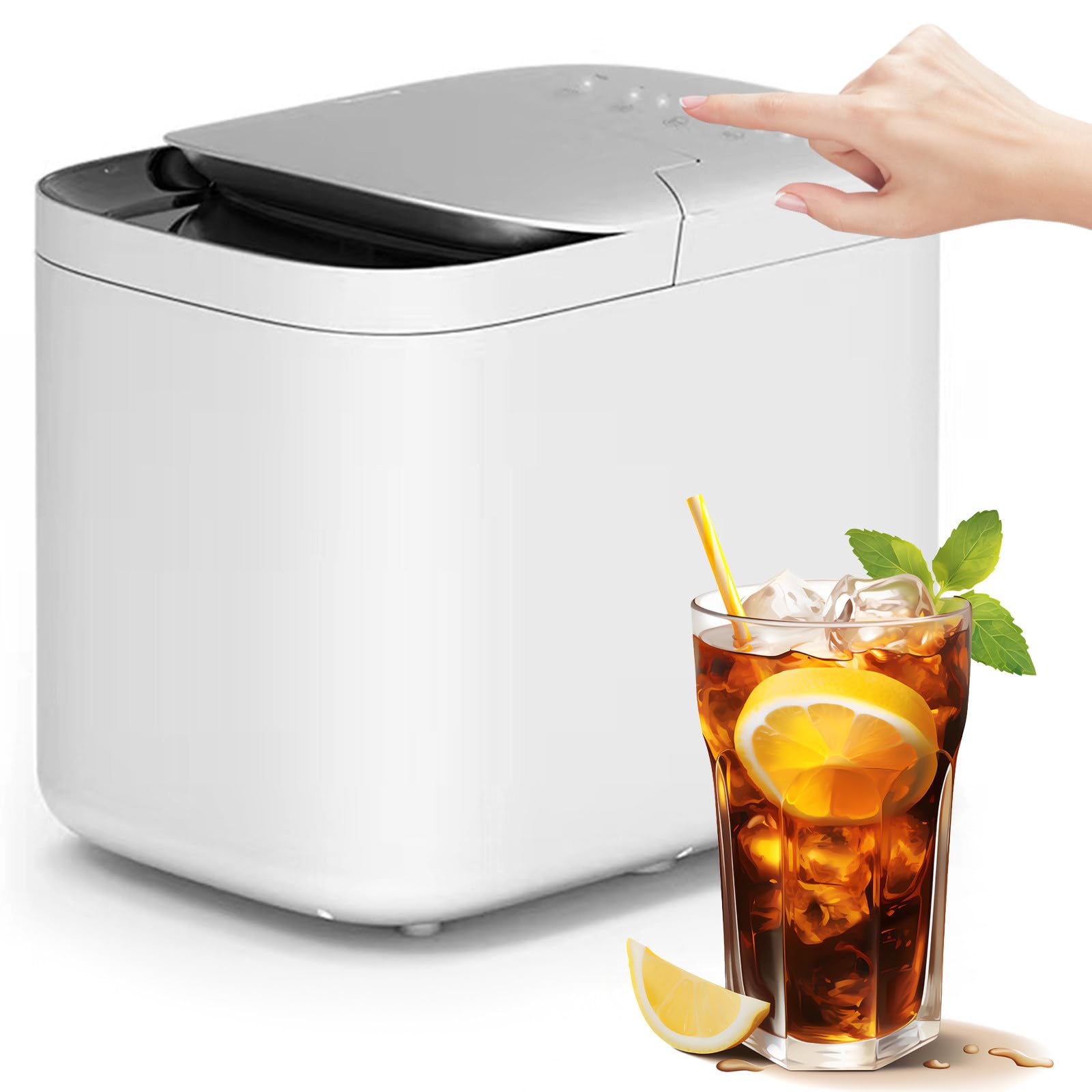 Machine à glaçons rapide et portable pour comptoir de cuisine et bar domestique