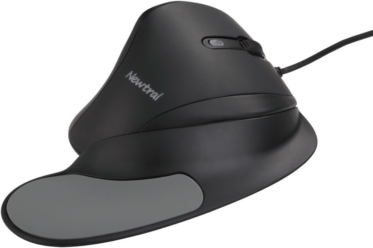 Newtral 2 KOV-N200BCM Medium Mouse Wired -- Black/Black