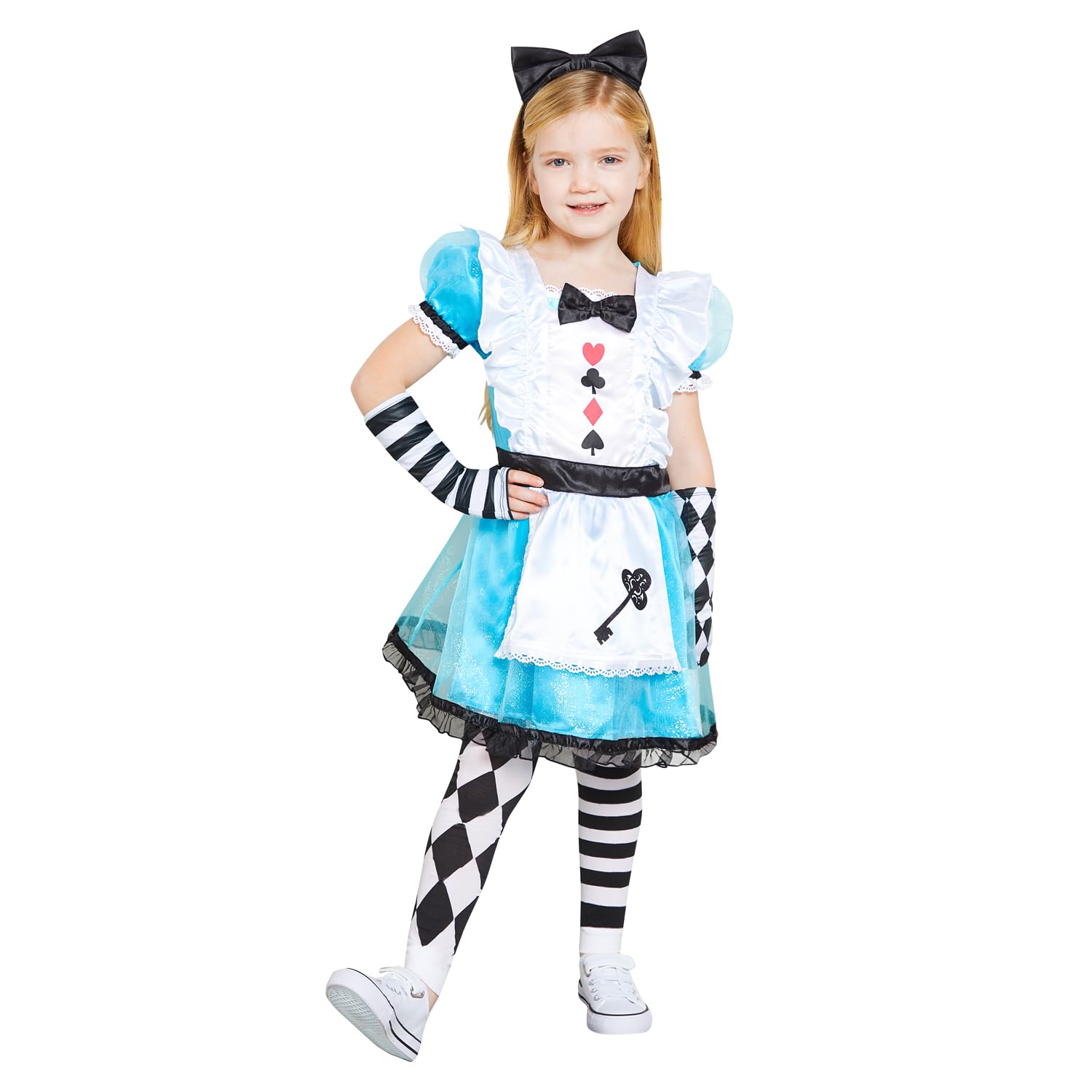 amscan 9908465 - Girls Classic Alice in Wonderland World Book Day Fancy Dress Costume Age: 4-6 Yrs