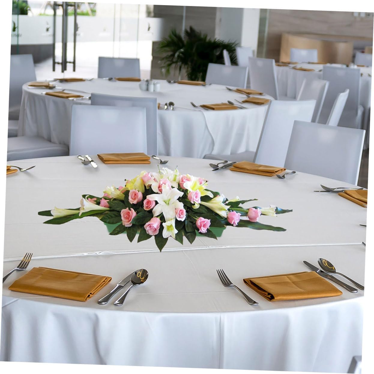 UPKOCH 12Pcs Rectangular Plastic Flower Frog Base for Floral Arrangements Durable Centerpiece Bowl for Weddings Parties and Event Decorations