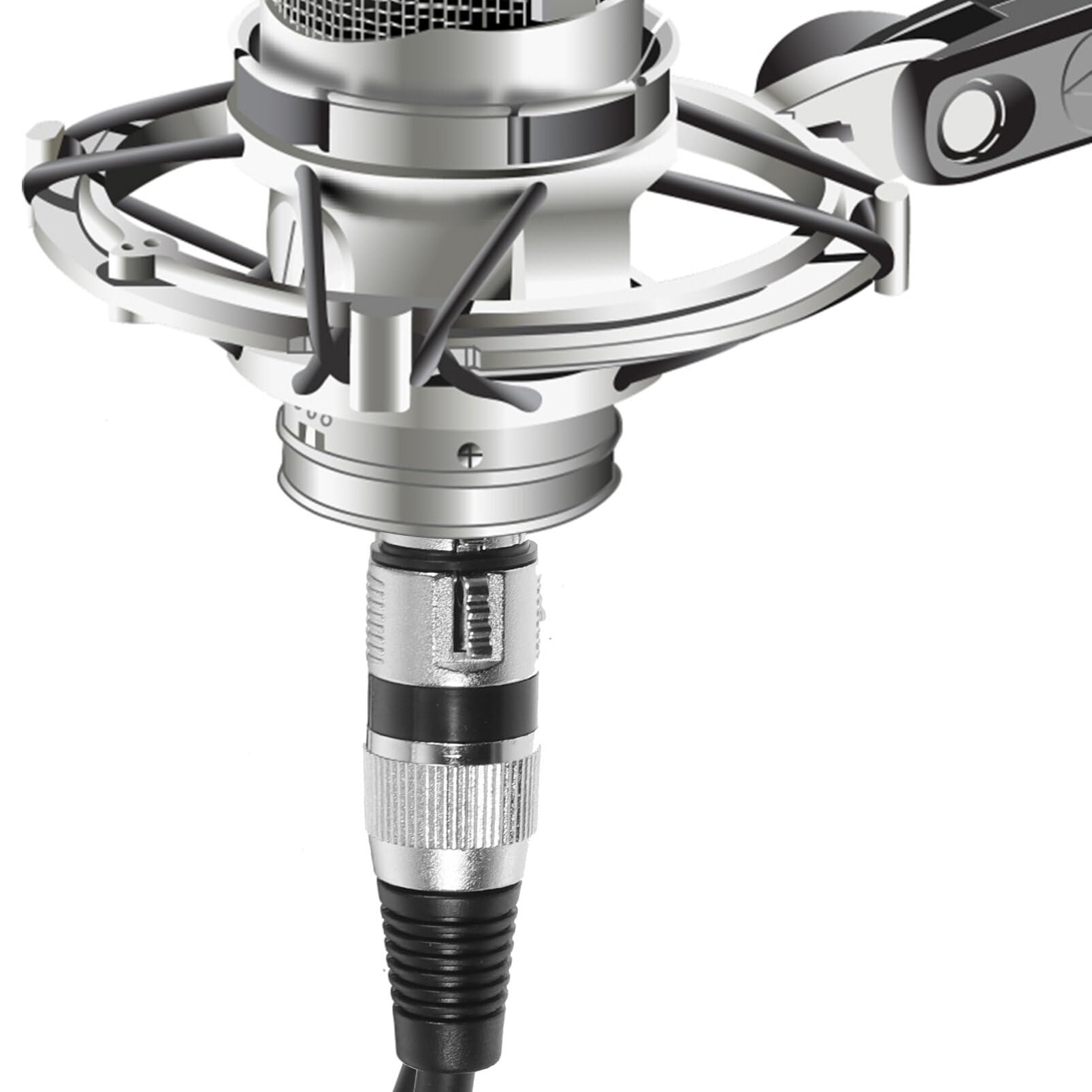 VICASKY Cavo Xlr per Microfono 6 Pezzi 3 Pin Maschio a Femmina in Rame Ofc Trasmissione Stabile, per Sistemi Audio Ktv
