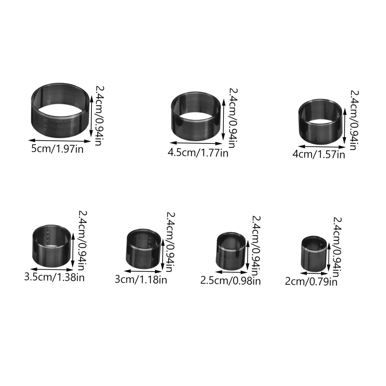 STOBAZA 7pc Leather Punch Tool Set Circle Cutters for Crafts Sturdy Metal Punching Tools for Leatherworking Easy to Use Punching Machine for DIY Leather Goods