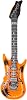 6 Stück Luftgitarre Rockstar aufblasbare Air-Guitar Luft-Gitarren aufblasbar 100cm bunt (6X)
