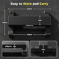 Vista 6 de Barra de elevación de pantorrillas mejorada para entrenamientos de gimnasio en casa, máquina de elevación de pantorrillas de pie para estiramiento