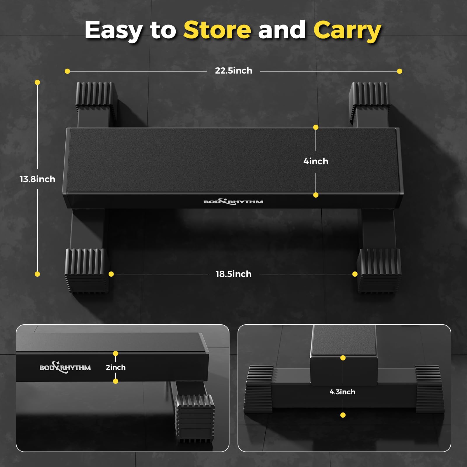 Kipika Calf Raise Bar - Standing Calf Raise Machine For Home And Gym - Calf Stretching Squat, Foot Stretch, Dip Exercises - Anti-Slip Solid Calf Block - Heavy Duty Steel - Black