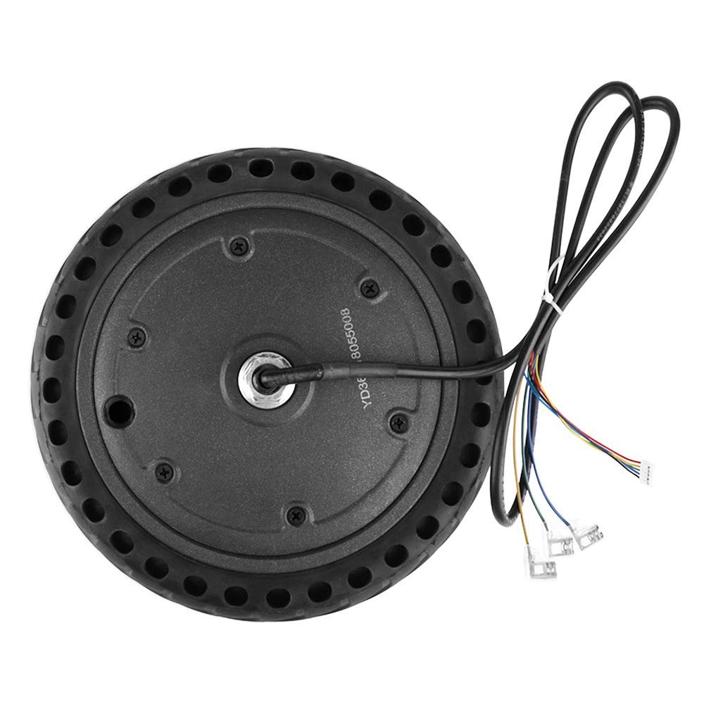 Compatible con Scooters eléctricos, Kit de Motor de CC sin escobillas de 36 V 250-350 W, neumáticos Antideslizantes Que absorben los Golpes de Nido de Abeja, reemplazo de Ruedas motrices de Scooters