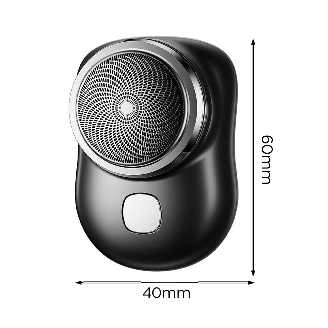 Mediawave Store - Mini Rasoio Elettrico da Uomo per Barba e Capelli, Rasoio Portatile da Viaggio Ricaricabile USB