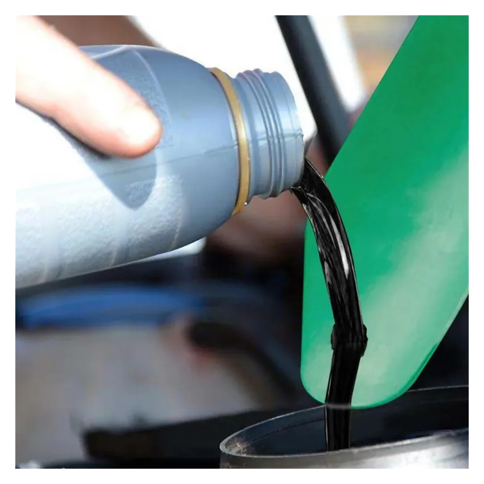 Imbuto Di Drenaggio Dell'olio for Auto Pieghevole Flessibile In Silicone | Piastra guida for motore di moto/camion/auto, design a prova di perdite, materiale, facile da pulire e riporre(50x20cm)