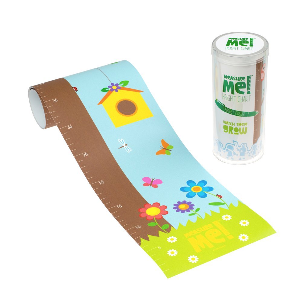 Little Wigwam Multicolor Measure Me! Roll-Up Height Chart For Children - Forest Friends