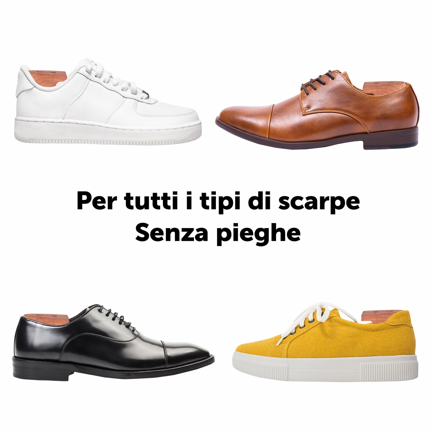 Blumtal Allarga Scarpe Uomo, Tendiscarpe - Forma Scarpe - Allargascarpe in Legno di Cedro con Calzante - Assorbe Umidità e Combatte Cattivi Odori