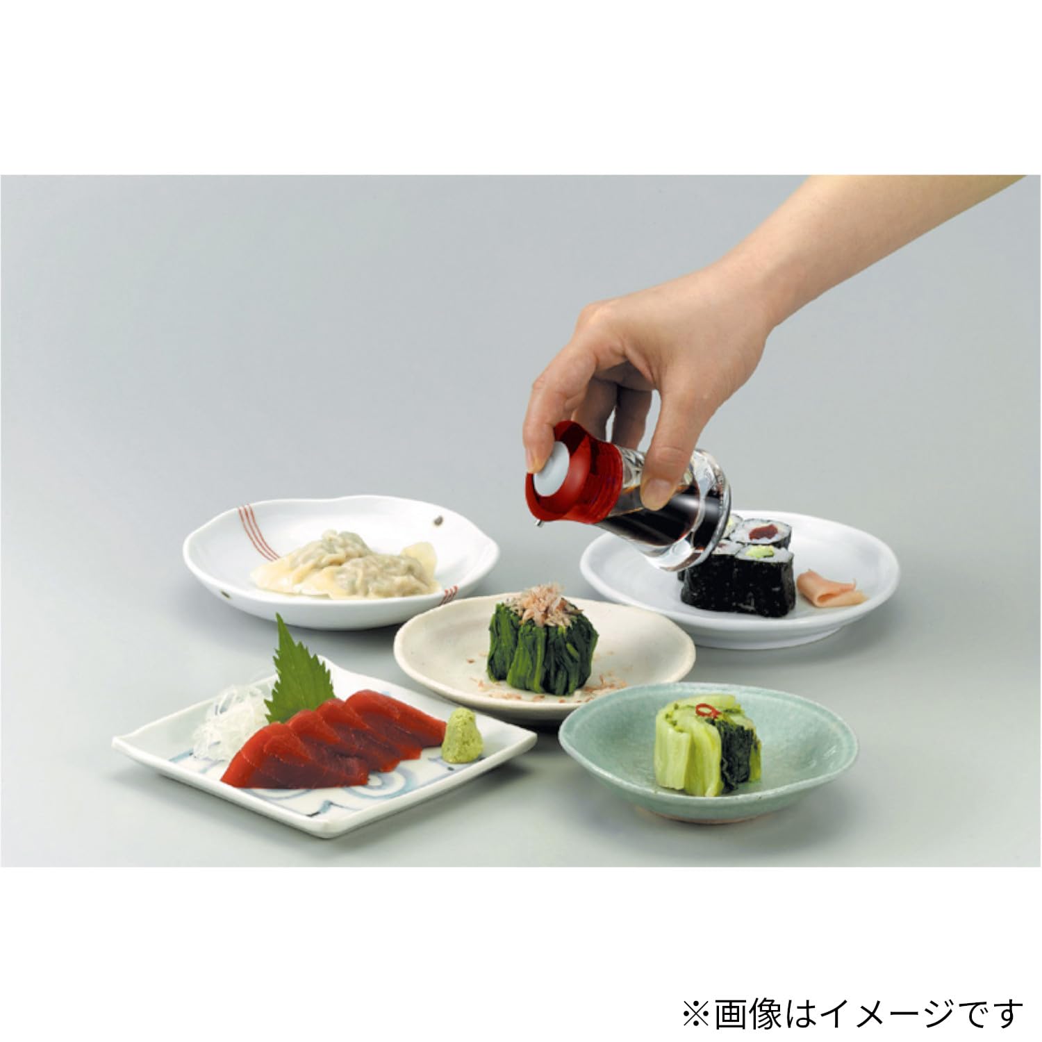 Daiwa Push One Soy Sauce Dispenser - Clear Blue -10 Daiwa Push One Soy Sauce Dispenser - Clear Blue -10