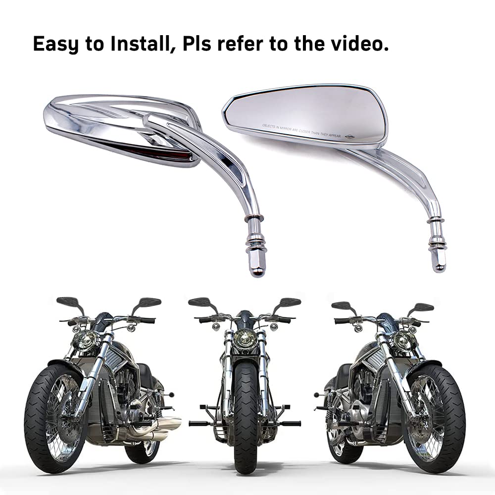HARLEY-DAVIDSON バイクミラー クローム仕上げ ハーレー純正□エンパイア ミラー クローム HARLEY-DAVIDSON