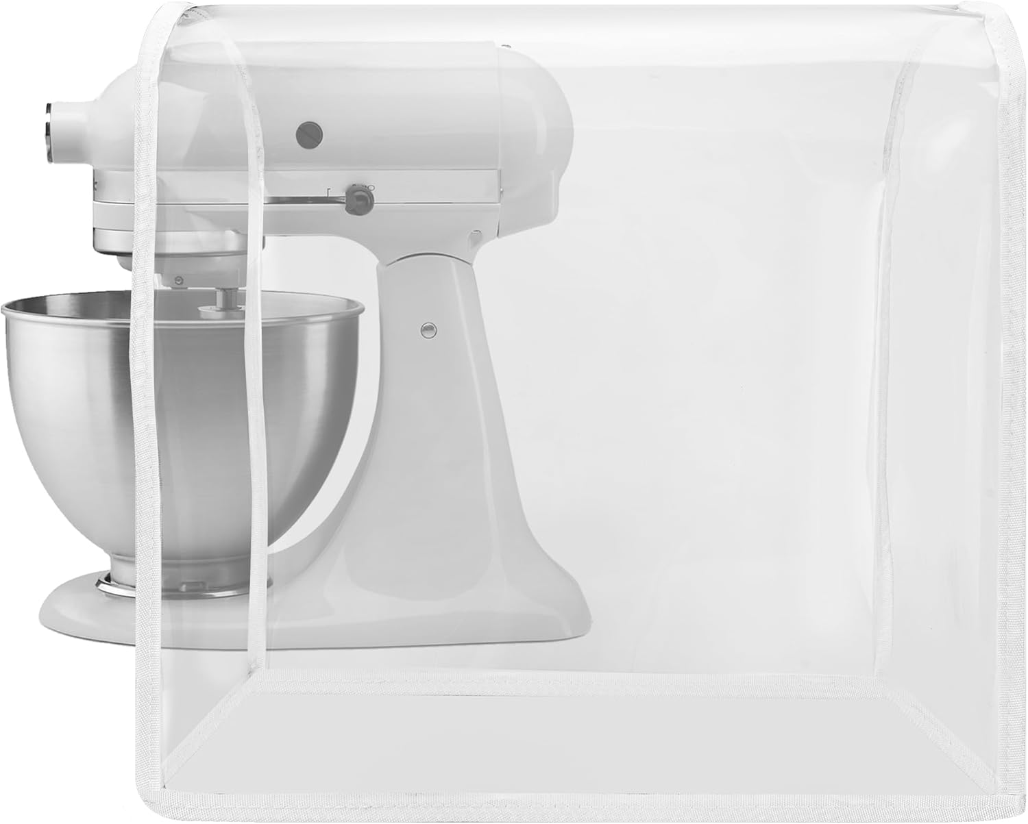 Linkidea Blender Dust Cover, Portable with Hand Strap, Fits Home Kitchen Use, Compatible with KitchenAid 4.5-5Quart Blender (Transparent)