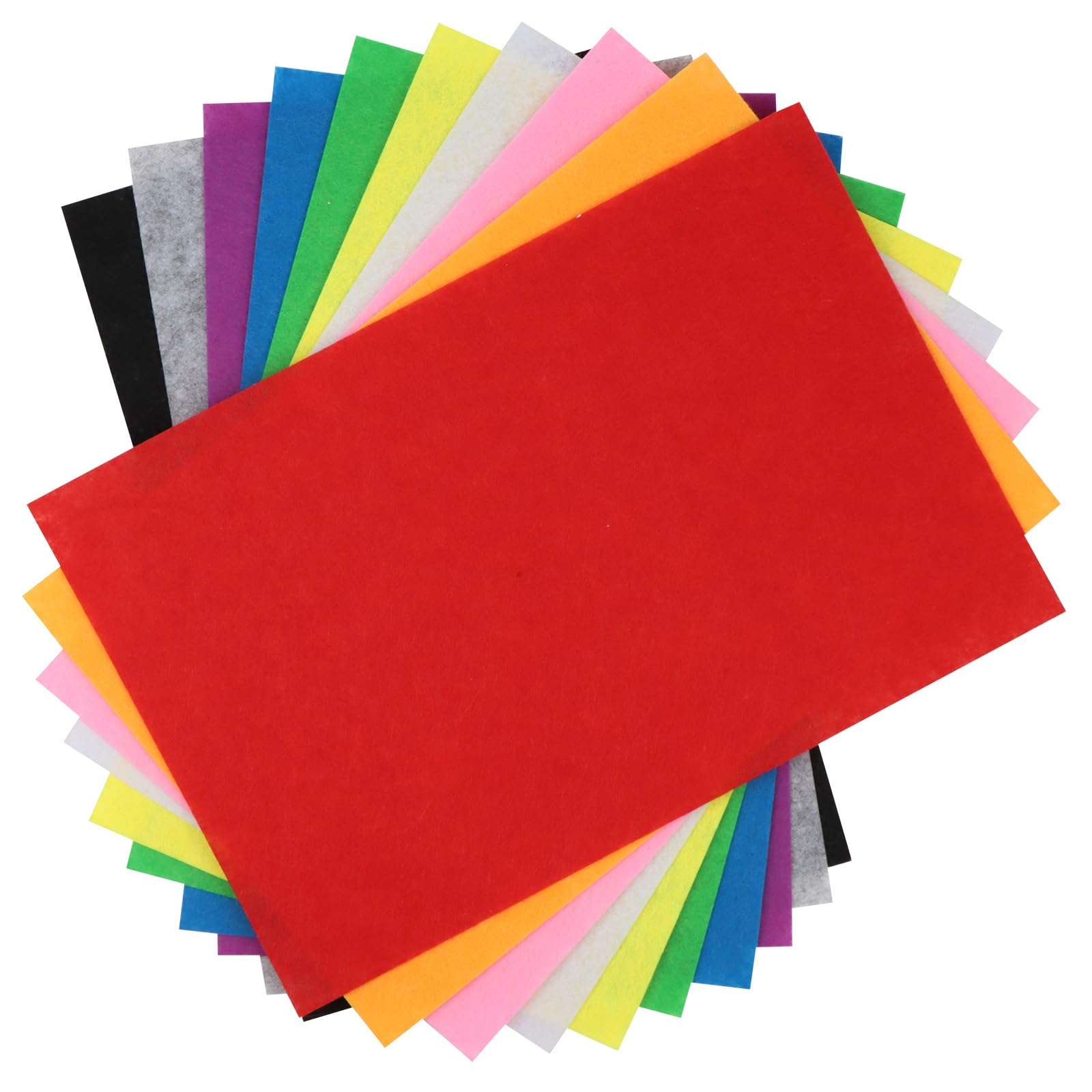 10 Pcs A4 Felt Fabric - 1mm Multi Coloured Sheets for DIY Crafts, Patchwork - 10 Colours for Kids