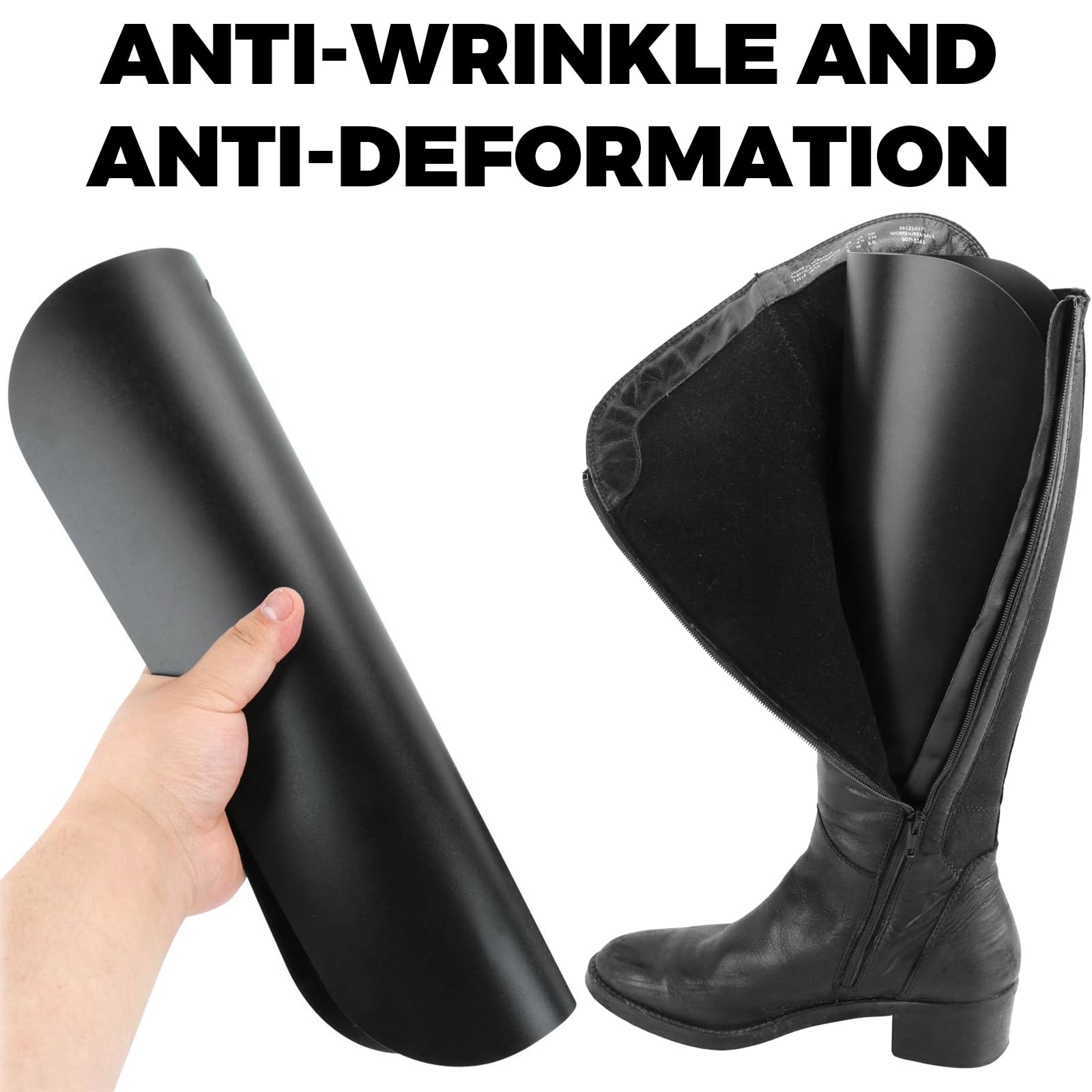 4 pares Soporte para Bota Insertos de Formas de Botas Soporte de Bota Alta Reutilizable Plástico Hormas de Botas Altas de Botas Inserta para mujer Hombres Evitar plegado flexión