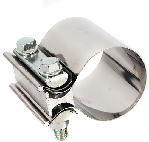 Manga acopladora de banda de abrazadera de escape de acero inoxidable de 2.75 pulgadas utilizada para tubos de escape, extremos de silenciador y