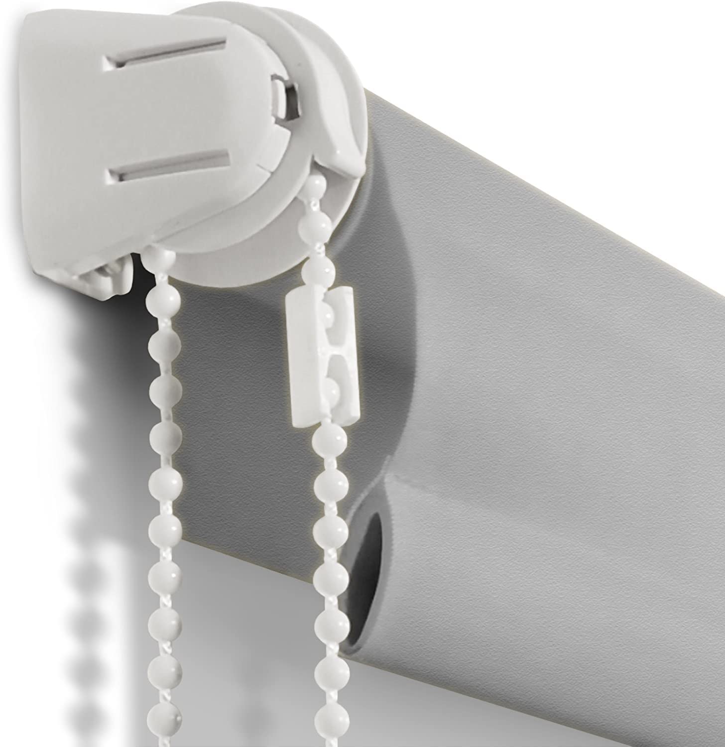 Tenda oscurante Blackout, impermeabile e resistente al calore, con clip di sicurezza e materiale di montaggio, tenda da finestra (110 x 150 cm, grigio)
