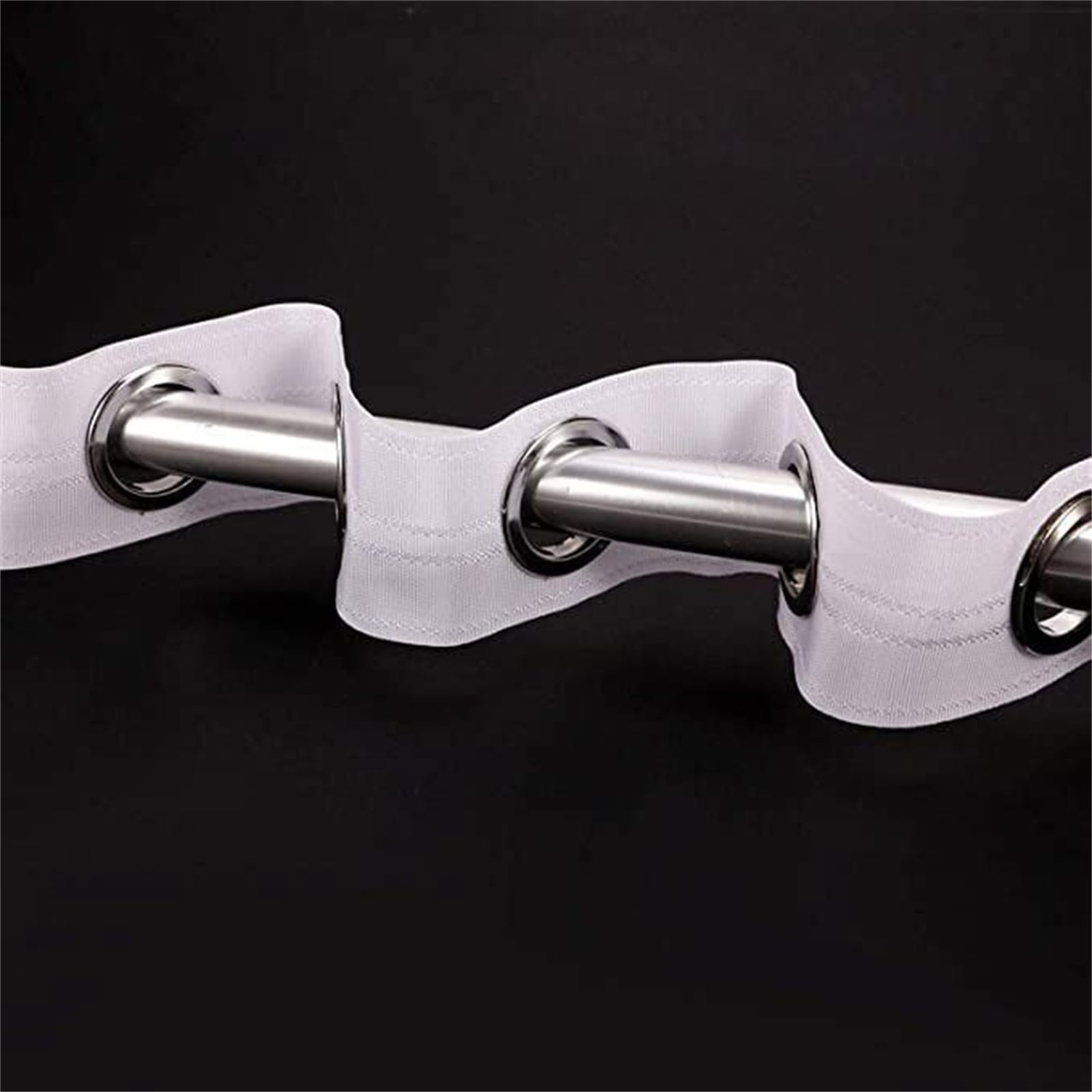 Cinta de cortina con ojales de 10 m, 80 anillos, accesorios de costura, cortinas plateadas, cinta con ojales para el hogar, cortinas perforadas, decoración de bricolaje