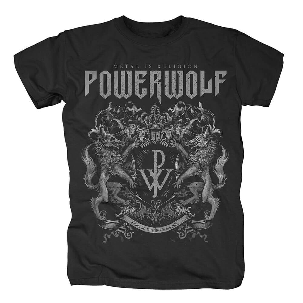 Powerwolf Crest - Metal is Religion Unisex T-Shirt schwarz Band-Merch, Bands