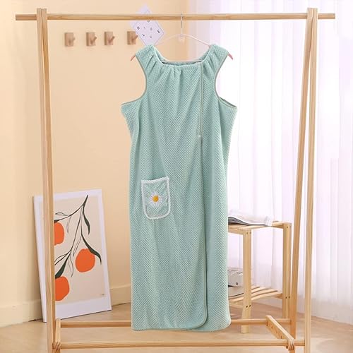 Miniatura 7 de Toalla de baño de secado rápido 2023, toalla de baño de terciopelo coral ultra suave, falda de baño con correas para el hombro, falda de baño para