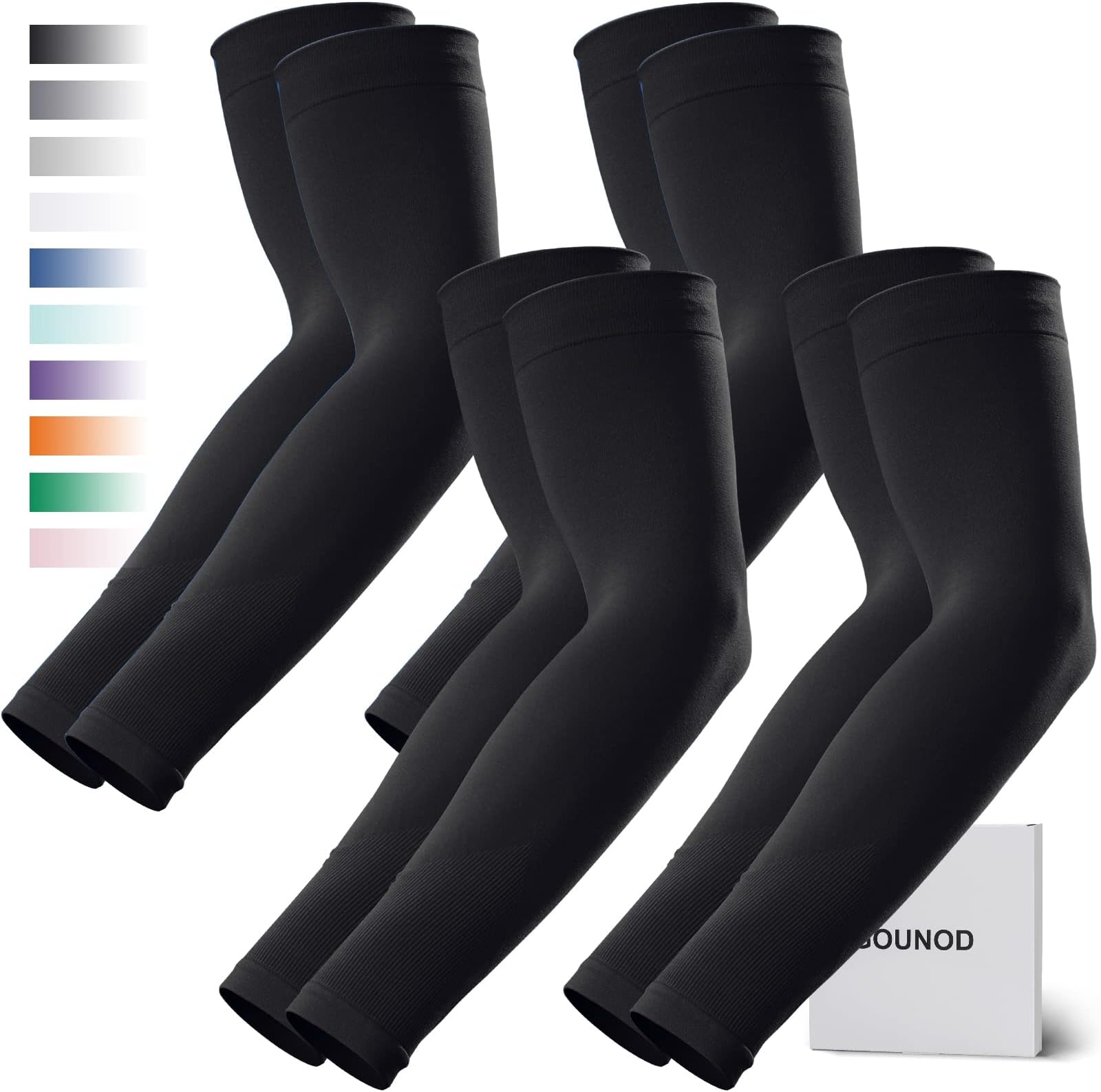 Sun Protection Cooling Compression Arm Sleeves For Men