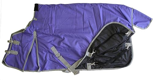 Miniatura 8 de 1200D - Manta impermeable de poliéster con capucha, color morado, 80 pulgadas, mediana