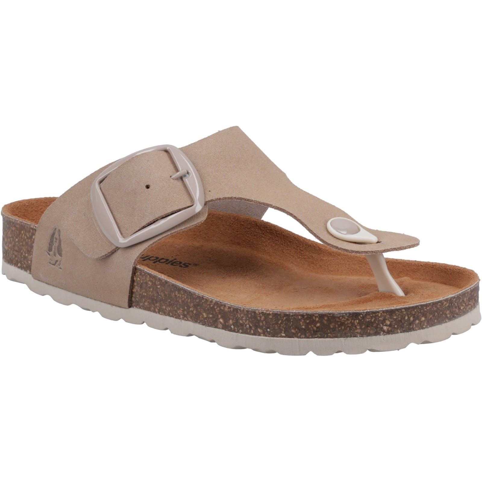 Hush Puppies Women's Taupe 'Billie' Sandal Summer In Size 9
