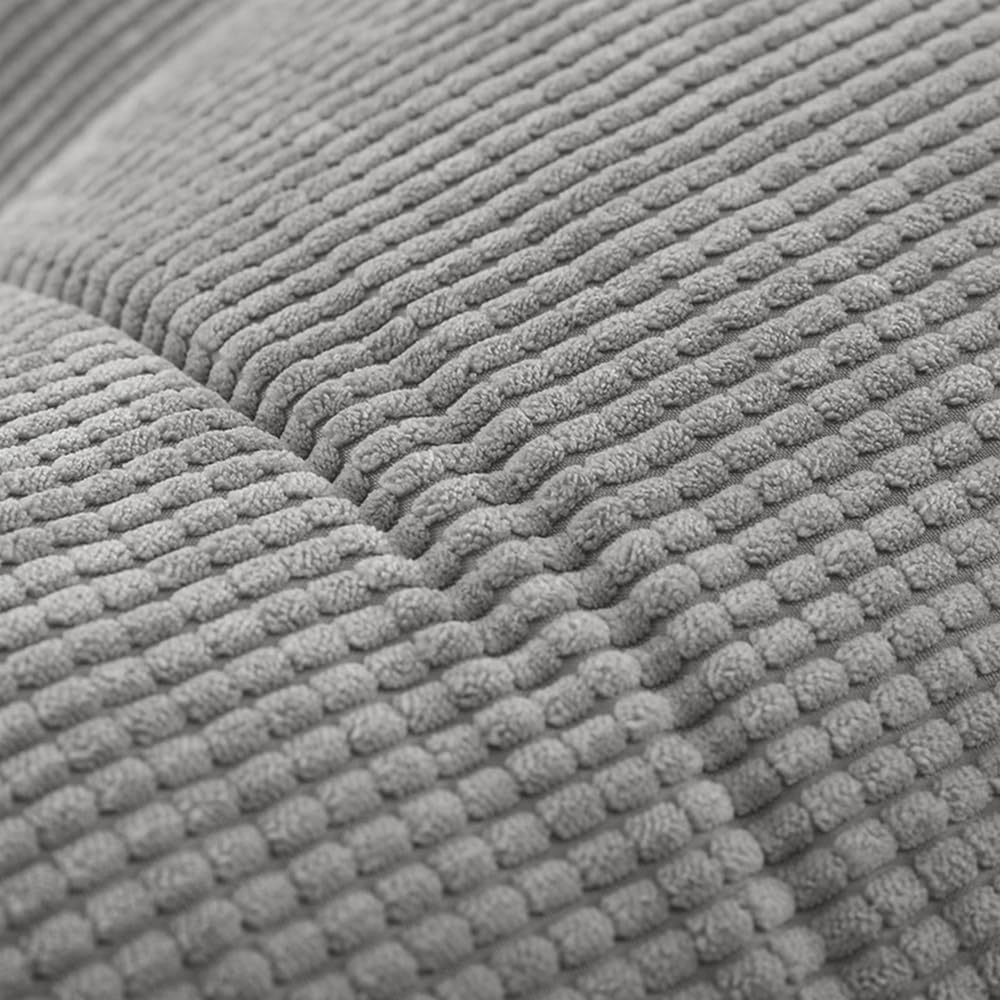 Cousín de Lectura para Cama o Sofá Triangular Cousín de Respaldo para Sofá Cousín de Cabecera para Bebé Funda Desmontable Rellenada para Mayor Confort - 180 * 50 * 20 cm - Un Gris